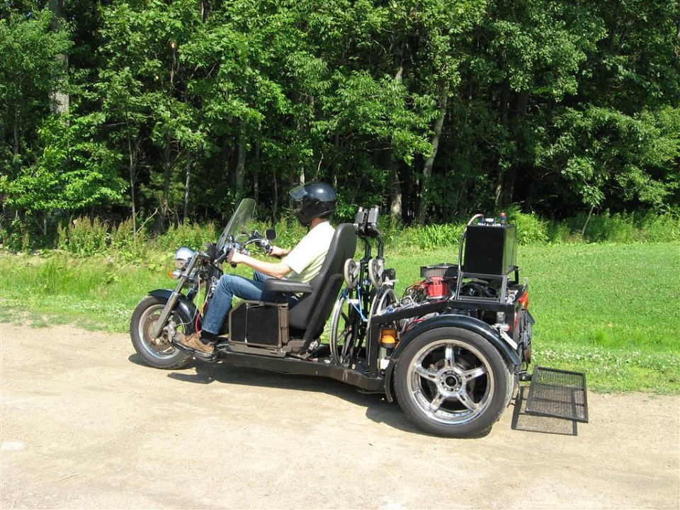 WOW! Wheelchair Accessible Custom Trike with Glide'n Go Lift System